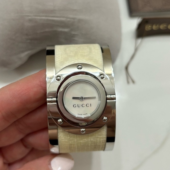 Gucci Stainless Steel Twirl Watch with Mother of Pearl Face - Picture 8 of 14